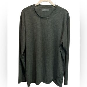 XCEL Men’s Greenish/ Greyish Vent X Solid Stretch Long Sleeve UVA/ UVB